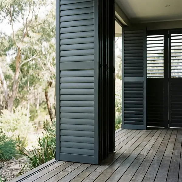 Aluminium outdoor shutters for external openings